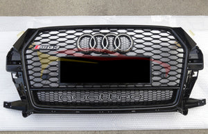 2016-2019 Audi Rsq3 Honeycomb Grille With Quattro In Lower Mesh | 8U.5 Q3/Sq3 Front Grilles