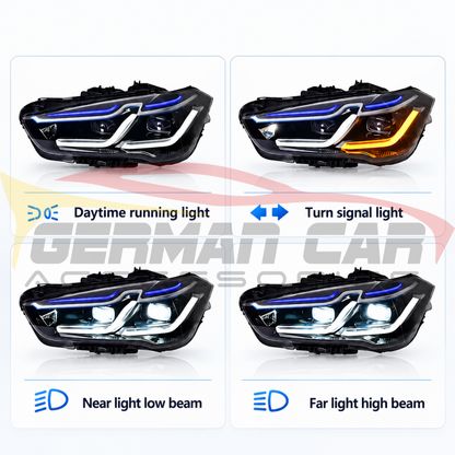 2017-2019 BMW X1 Laser Ikon Style LED Headlights | F48 Pre-LCI - Headlights