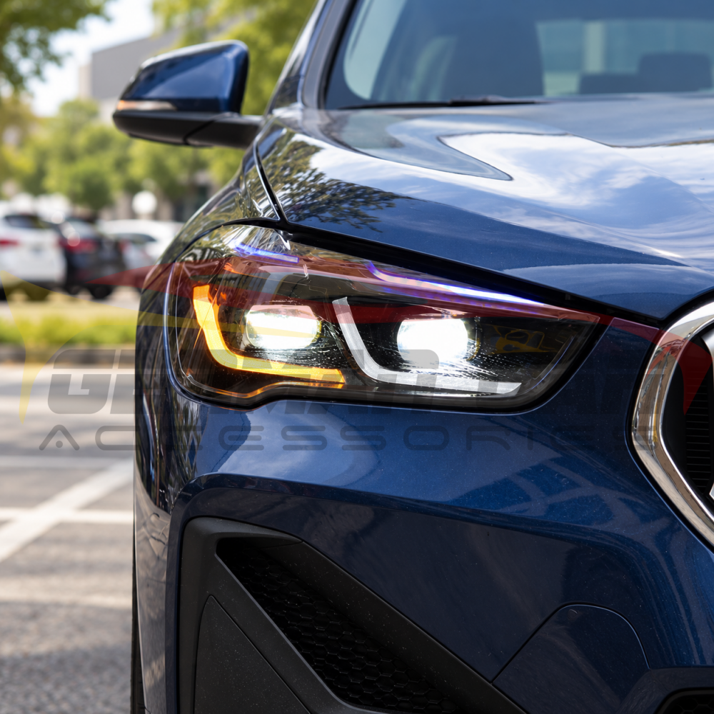 2017-2019 BMW X1 Laser Ikon Style LED Headlights | F48 Pre-LCI - Headlights