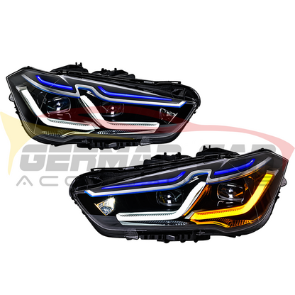 2017-2019 BMW X1 Laser Ikon Style LED Headlights | F48 Pre-LCI - Headlights