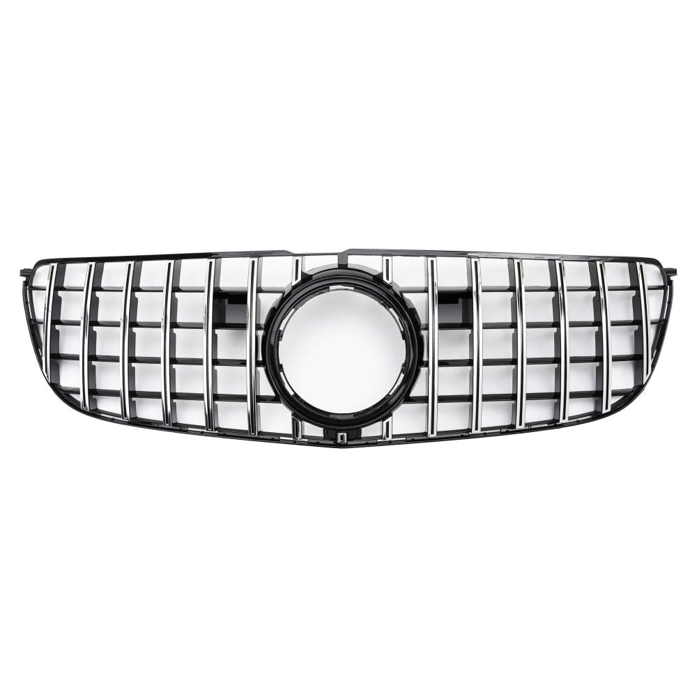 2016-2019 Mercedes-Benz Gls Gtr Style Front Grille | W166 Facelift Chrome Silver Grilles