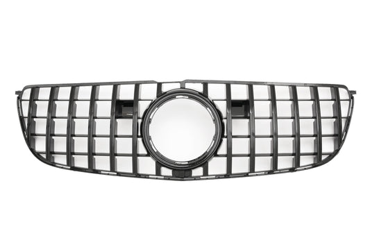 2016-2019 Mercedes-Benz Gls Gtr Style Front Grille | W166 Facelift Gloss Black Grilles