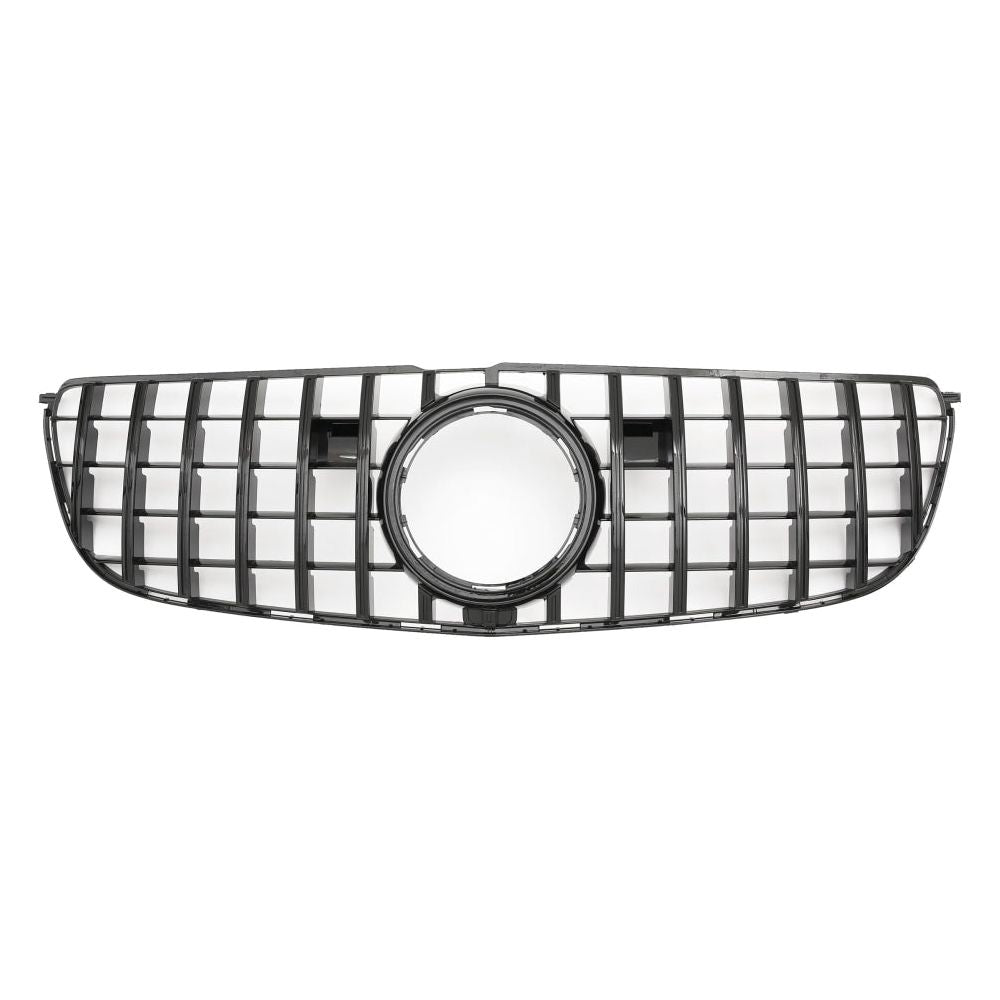 2016-2019 Mercedes-Benz Gls Gtr Style Front Grille | W166 Facelift Gloss Black Grilles