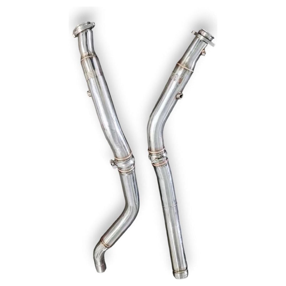 2016-2019 Mercedes Gle63 Amg Downpipes | W166 No Heat Shield / Racing Downpipe (No Cat) Front Race