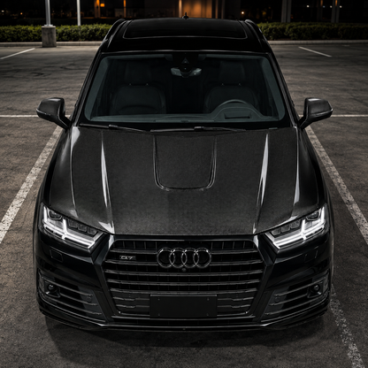 2016-2019 Audi Q7 H Style Carbon Fiber Hood | 4M