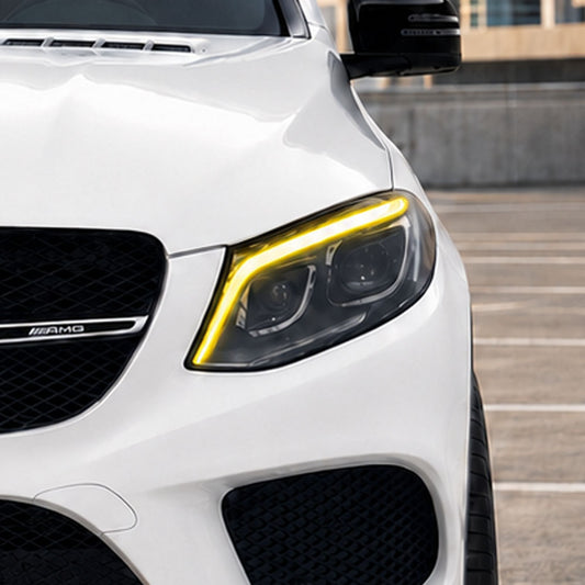 2016-2019 Mercedes-Benz GLE-Class/GLE63 CSL Style Headlights Yellow DRL Modules | W166/C292