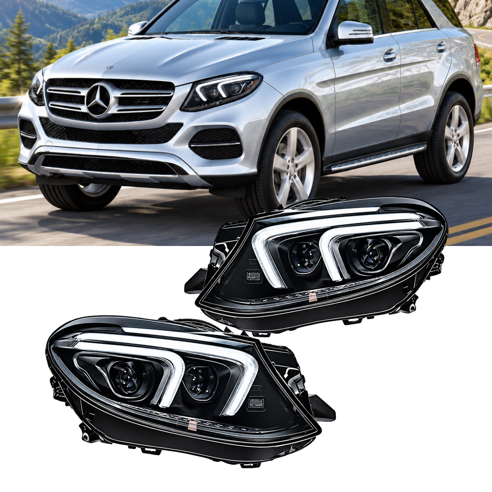 2016-2019 Mercedes-Benz GLE-Class/GLE43 AMG LED Headlights | W166 Facelift