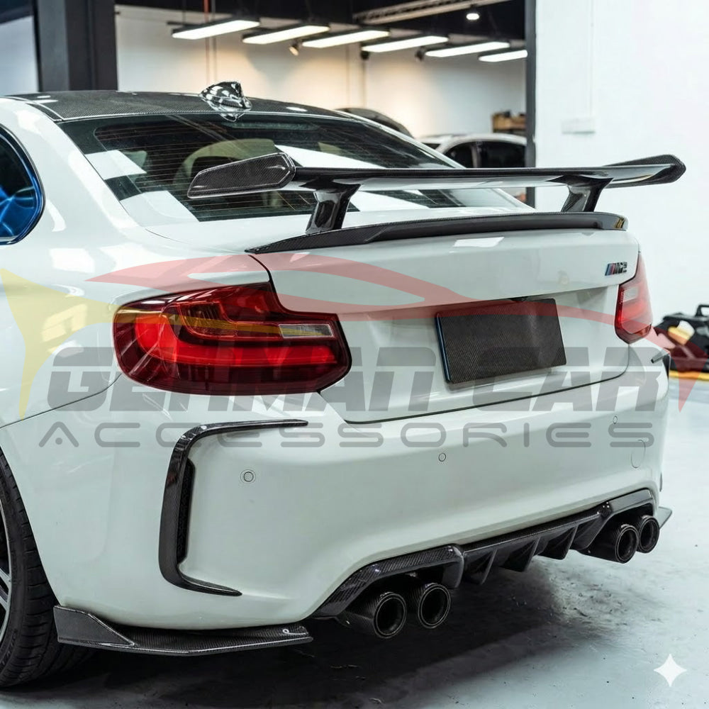 2016-2021 BMW M2 Carbon Fiber Rear Bumper Canards I F87 - Additional Accessories