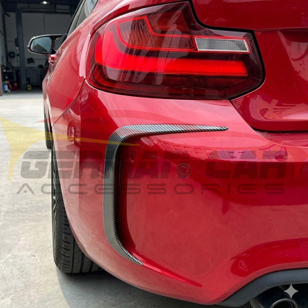 2016-2021 BMW M2 Carbon Fiber Rear Bumper Canards I F87 - Additional Accessories