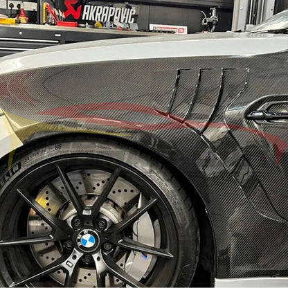 2016-2021 BMW M2 Dry Carbon Fiber Front Side Fender Trim I F87 - Additional Accessories