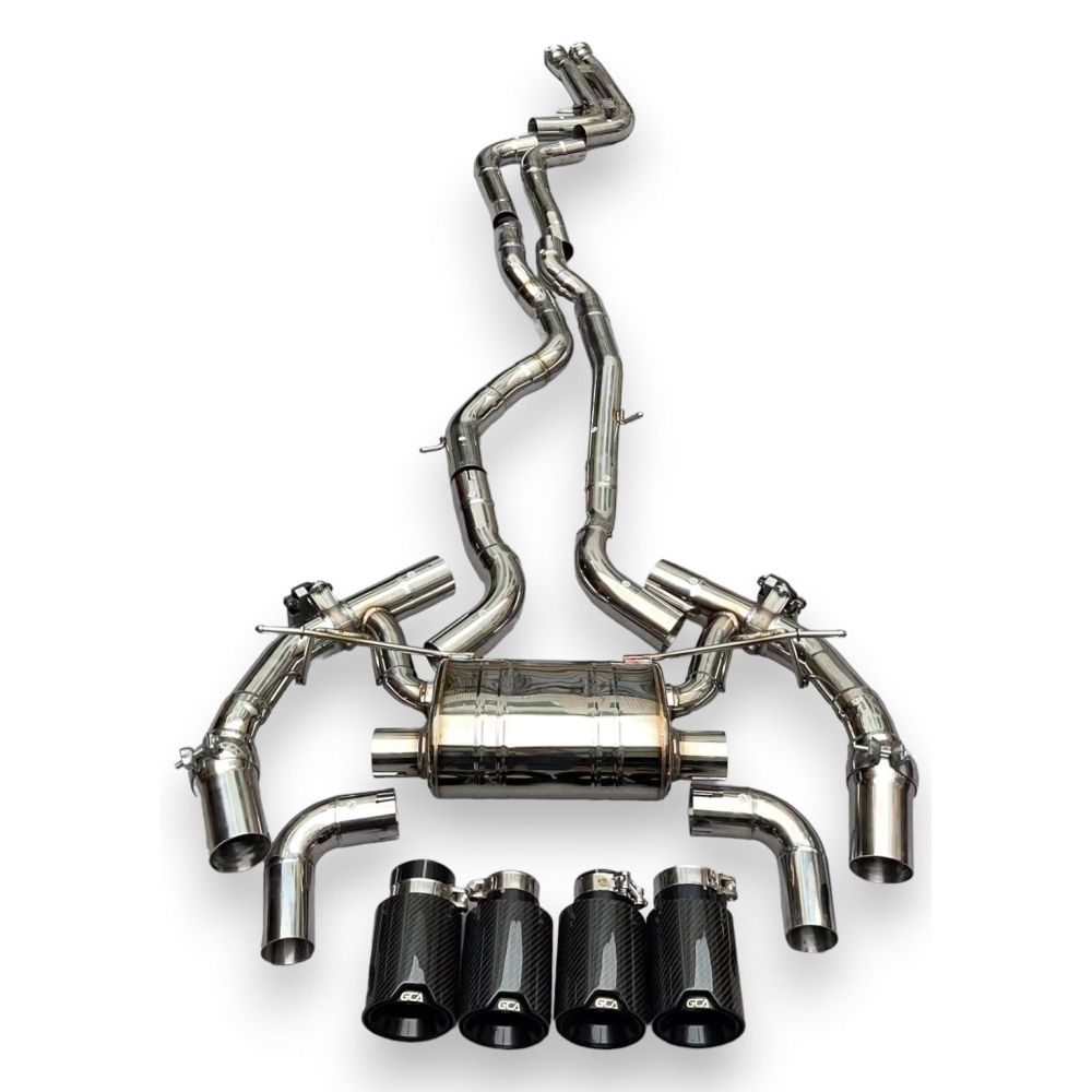 2016-2021 Bmw M2 Valved Sport Exhaust System | F87 Stainless Steel / Chrome Tips