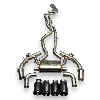 2016-2021 Bmw M2 Valved Sport Exhaust System | F87 Stainless Steel / Chrome Tips
