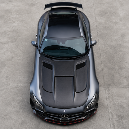 2016-2021 Mercedes AMG GT/GTS/GTC/GTR V Style Carbon Fiber Hood | C190/R190