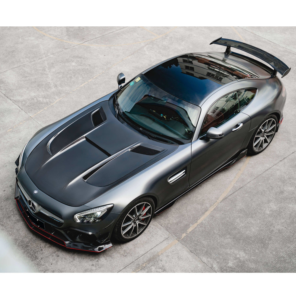 2016-2021 Mercedes AMG GT/GTS/GTC/GTR V Style Carbon Fiber Hood | C190/R190
