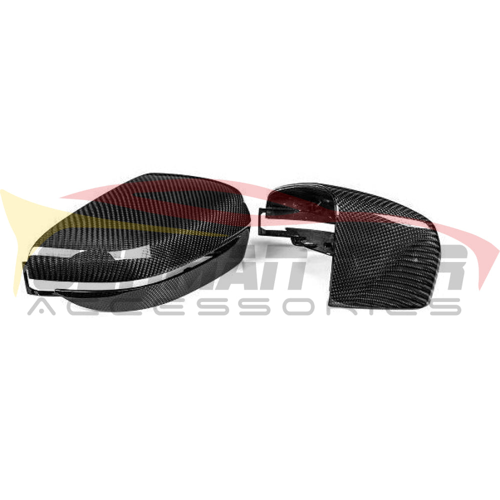 Carbon Fiber Look M Style Wing Mirror Covers For BMW G20 G30 G11 G12 (Clip-On, Pair)