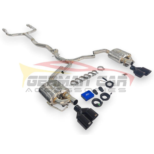 2015-2023 Mercedes C43 Amg Valved Sport Exhaust System | W205 Stainless Steel / Chrome Tips