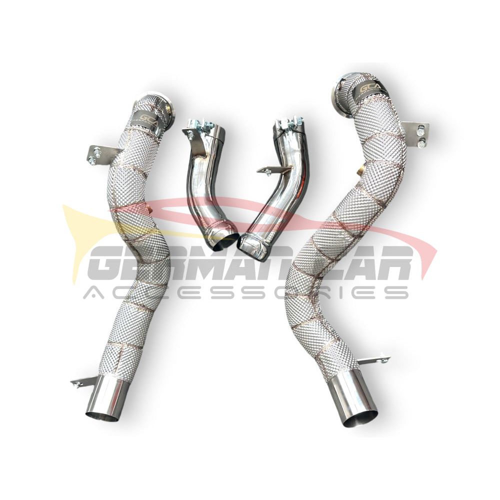 2016-2022 Mercedes Glc63 Amg Downpipes | W253 Yes Heat Shield / Racing Downpipe (No Cat) Front Race