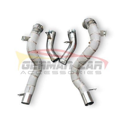2016-2022 Mercedes Glc63 Amg Downpipes | W253 Yes Heat Shield / Racing Downpipe (No Cat) Front Race