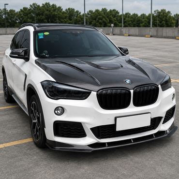 2016-2022 BMW X1 H Style Carbon Fiber Hood | F48/F49