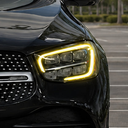 2016-2022 Mercedes-Benz GLC-Class/GLC63 AMG CSL Style Headlights Yellow DRL Modules | X253/C253