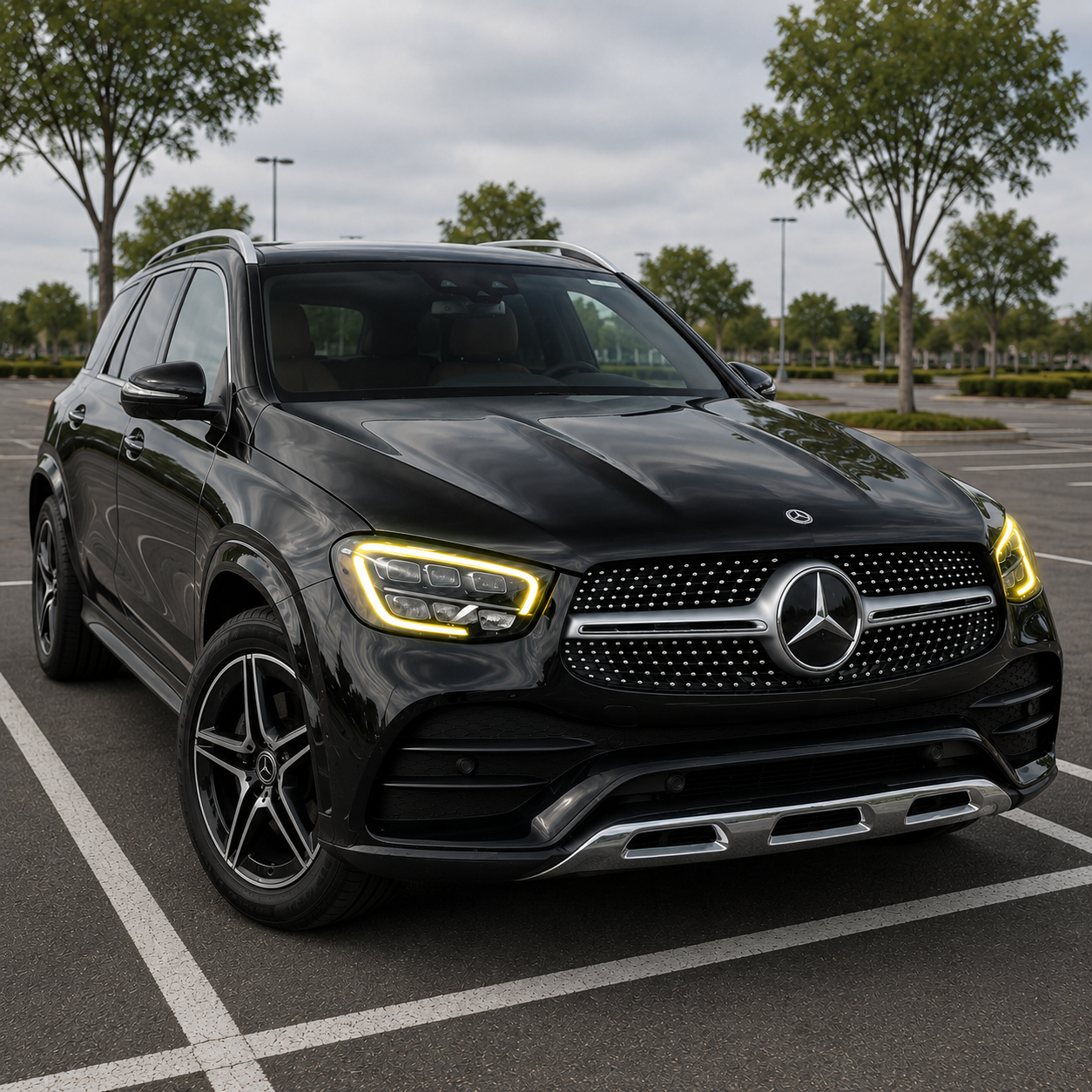 2016-2022 Mercedes-Benz GLC-Class/GLC63 AMG CSL Style Headlights Yellow DRL Modules | X253/C253
