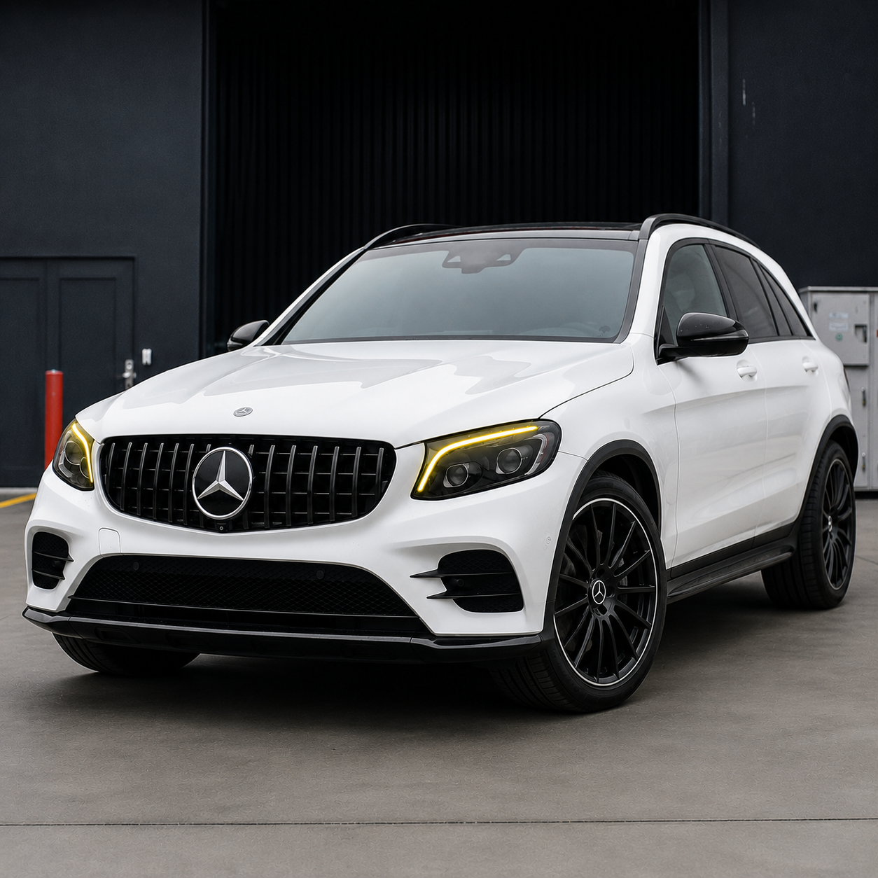 2016-2022 Mercedes-Benz GLC-Class/GLC63 AMG CSL Style Headlights Yellow DRL Modules | X253/C253