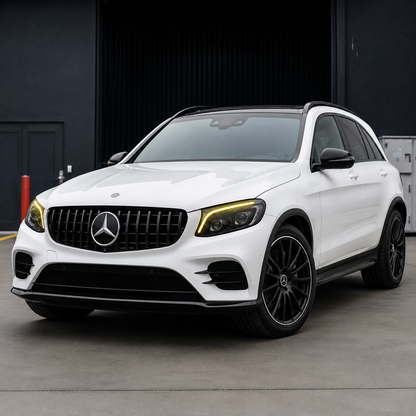 2016-2022 Mercedes-Benz GLC-Class/GLC63 AMG CSL Style Headlights Yellow DRL Modules | X253/C253