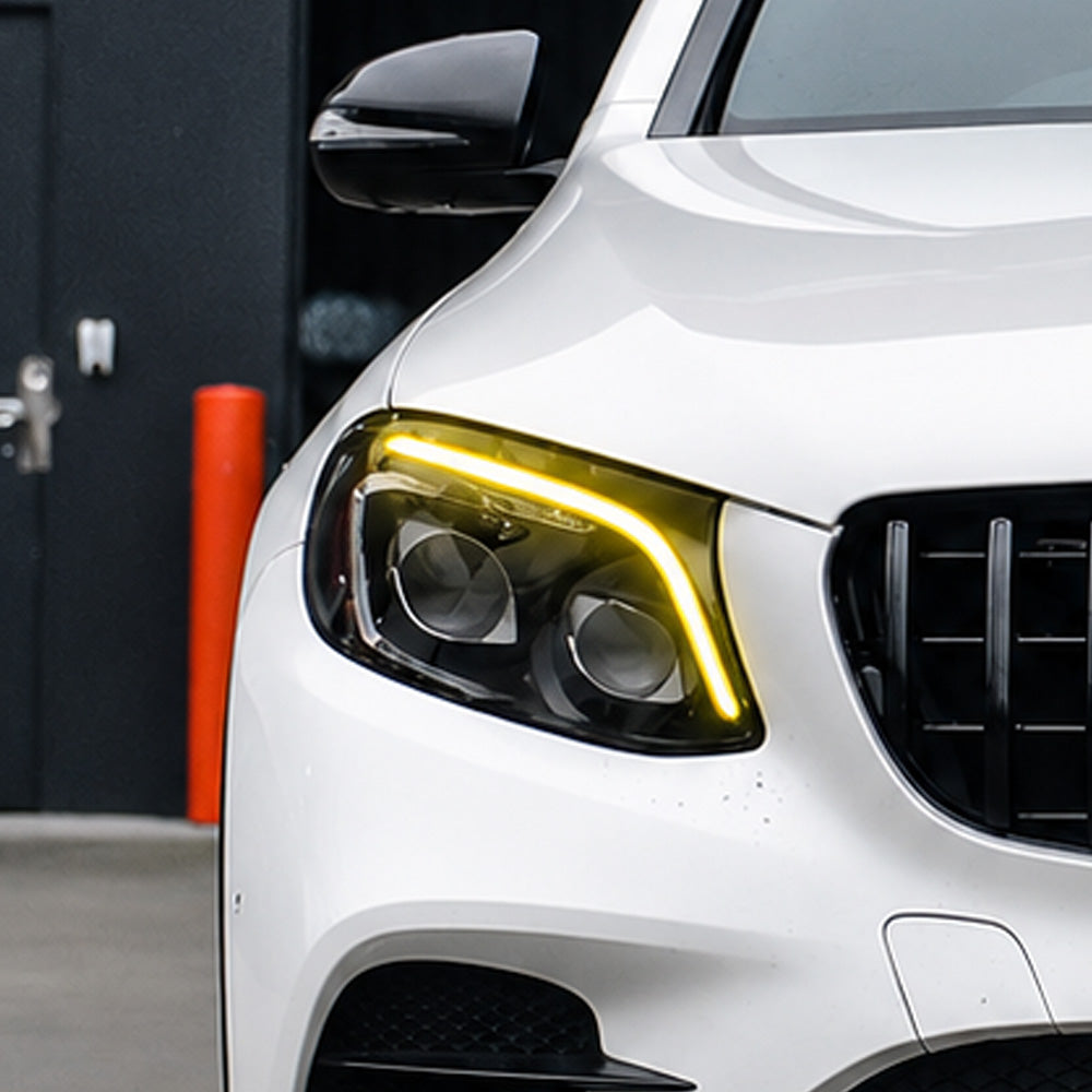 2016-2022 Mercedes-Benz GLC-Class/GLC63 AMG CSL Style Headlights Yellow DRL Modules | X253/C253