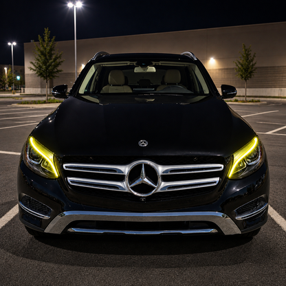 2016-2022 Mercedes-Benz GLC-Class/GLC63 AMG CSL Style Headlights Yellow DRL Modules | X253/C253