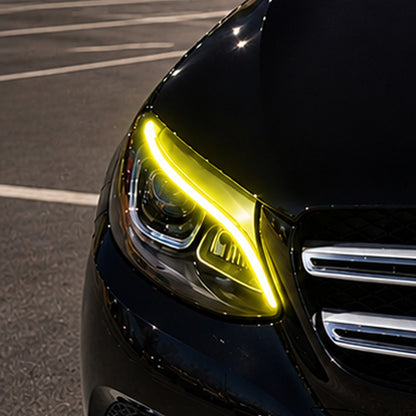 2016-2022 Mercedes-Benz GLC-Class/GLC63 AMG CSL Style Headlights Yellow DRL Modules | X253/C253