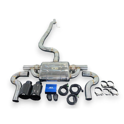 2016-2023 Audi Tt/Tts Valved Sport Exhaust System | Mk3 Stainless Steel / Chrome Tips
