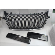 Load image into Gallery viewer, 2016+ Audi Ttrs Honeycomb Grille | Mk3 Fv/8S Tt/tts Silver Frame Black Net / Yes Front Camera

