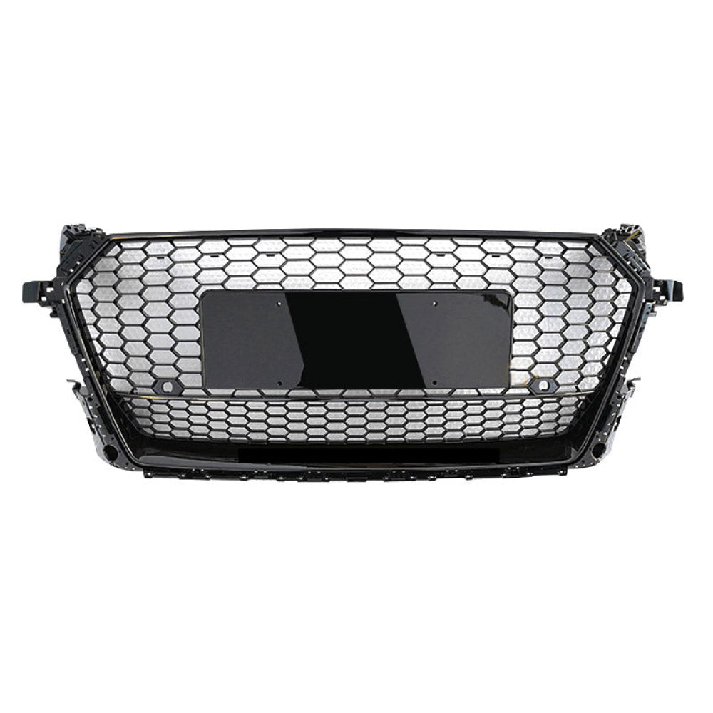 2016-2023 Audi Ttrs Style Honeycomb Grille With Lower Mesh | Mk3 Fv/8S Tt/Tts Black Frame Front