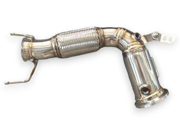 2019 + Bmw 2-Series Front Race Pipes | F44 Yes Heat Shield / Racing Downpipe (No Cat)