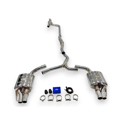 2015-2023 Mercedes C-Class Valved Sport Exhaust System | W205 Stainless Steel / Chrome Tips