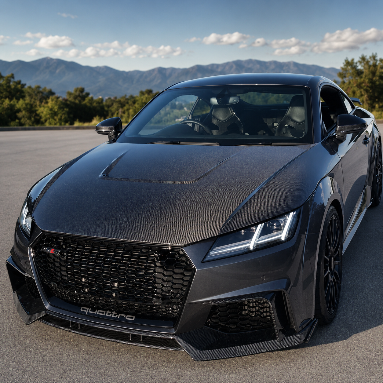2016-2023 Audi TT/TTS/TTRS A Style Carbon Fiber Hood I MK3 8S