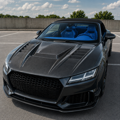 2016-2023 Audi TT/TTS/TTRS V Style Carbon Fiber Hood I MK3 8S