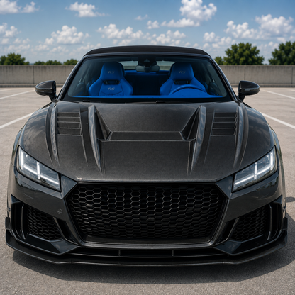2016-2023 Audi TT/TTS/TTRS V Style Carbon Fiber Hood I MK3 8S