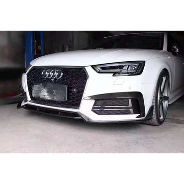 2017-2020 Audi A4/s4 Carbon Fiber Upper Front Bumper Splitters | B9