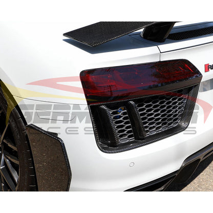 2017-2018 Audi R8 Dry Carbon Fiber Rear Bumper Air Vents Cover Trim I MK2 - Additional Accessories