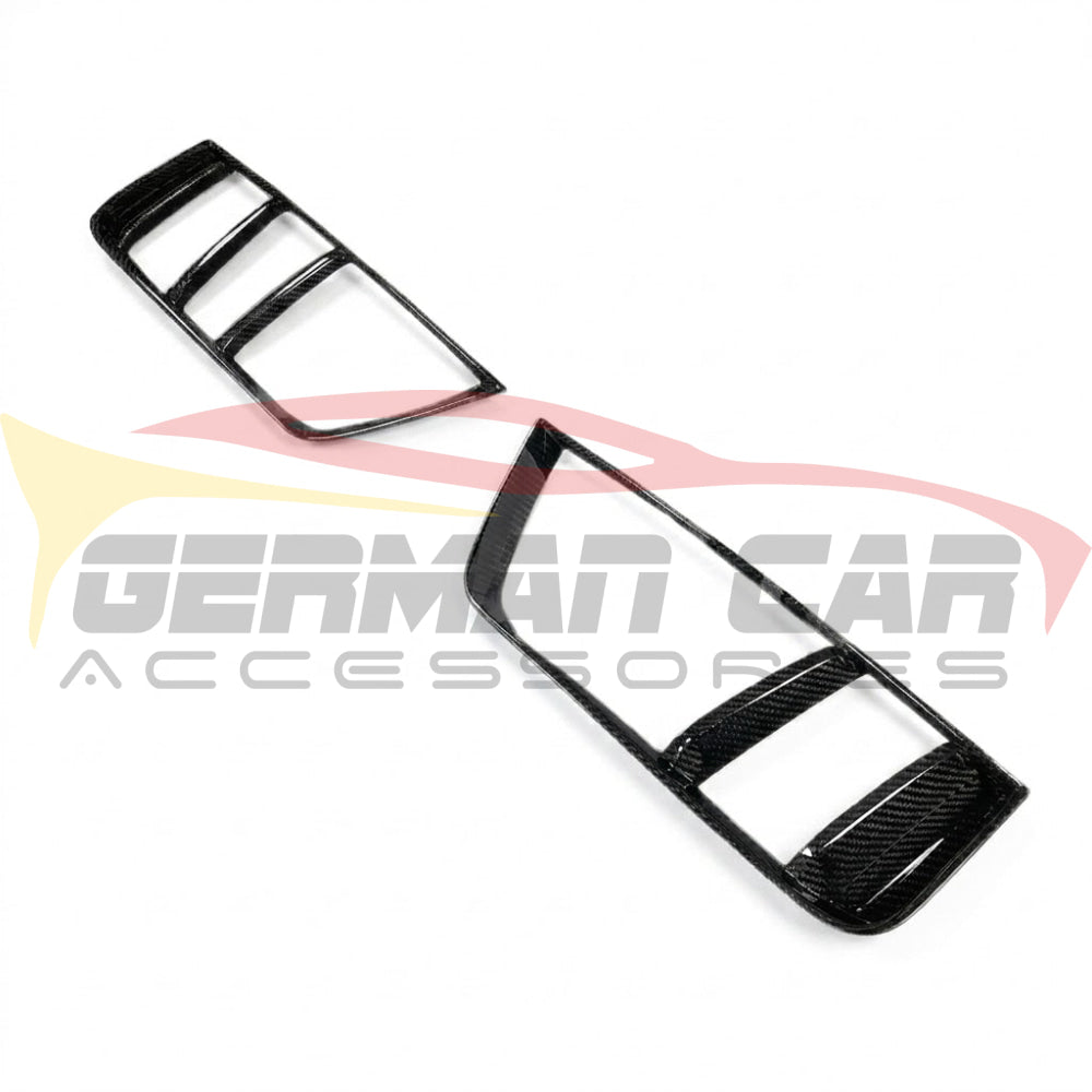 2017-2018 Audi R8 Dry Carbon Fiber Rear Bumper Air Vents Cover Trim I MK2 - Additional Accessories