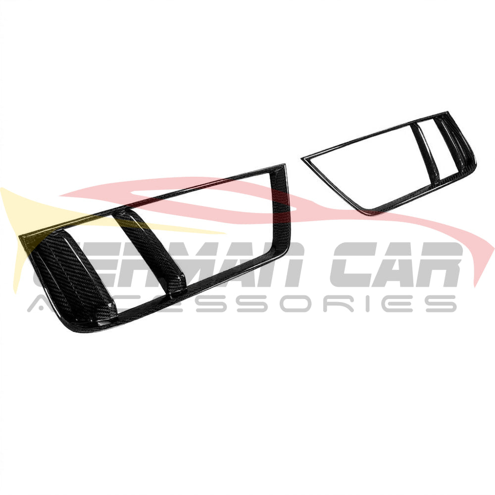 2017-2018 Audi R8 Dry Carbon Fiber Rear Bumper Air Vents Cover Trim I MK2 - Additional Accessories