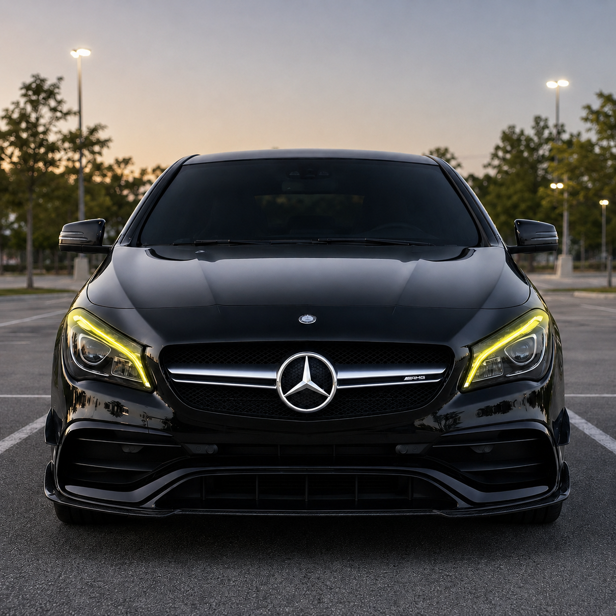 2017-2019 Mercedes-Benz CLA-Class/CLA45 AMG CSL Style Headlights Yellow DRL Modules | W117