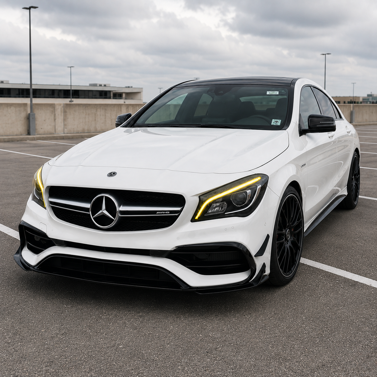 2017-2019 Mercedes-Benz CLA-Class/CLA45 AMG CSL Style Headlights Yellow DRL Modules | W117
