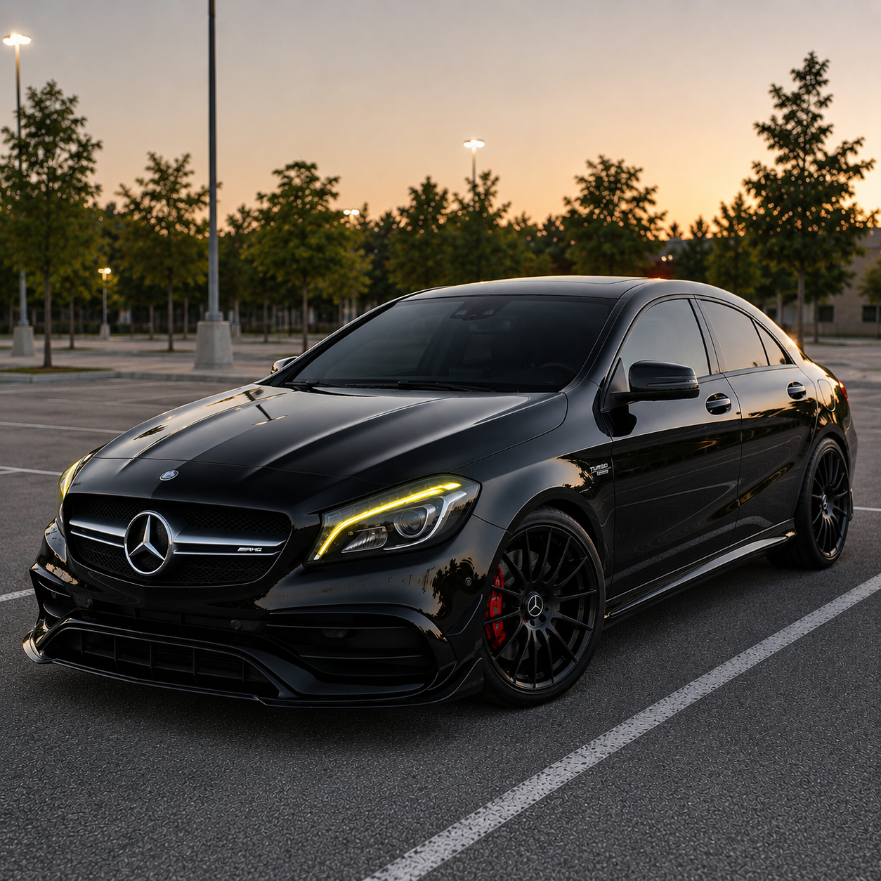 2017-2019 Mercedes-Benz CLA-Class/CLA45 AMG CSL Style Headlights Yellow DRL Modules | W117