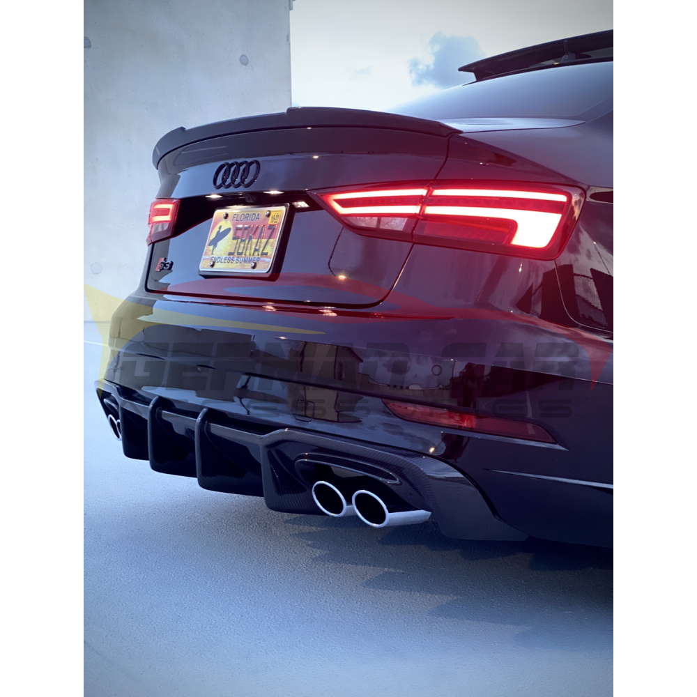 2017-2020 Audi A3/S3 Carbon Fiber Kb Style Diffuser | 8V.5 Rear Diffusers