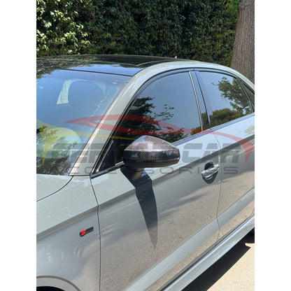 2017-2020 Audi A3/S3/RS3 Carbon Fiber Mirror Caps | 8V.5 A3/S3/RS3 Mirror Caps