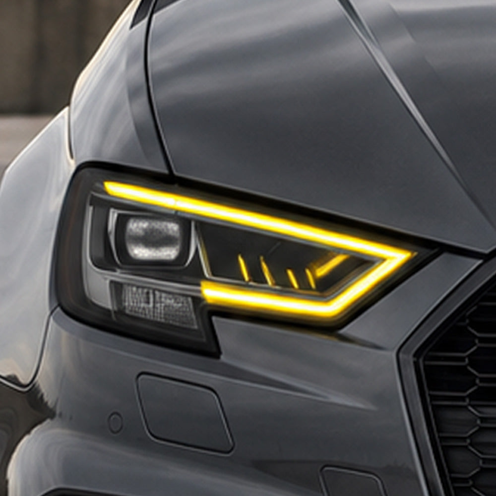 2017-2020 Audi A3/S3/RS3 Headlights Yellow DRL Modules | 8V.5 - Matrix LED - DRL Modules