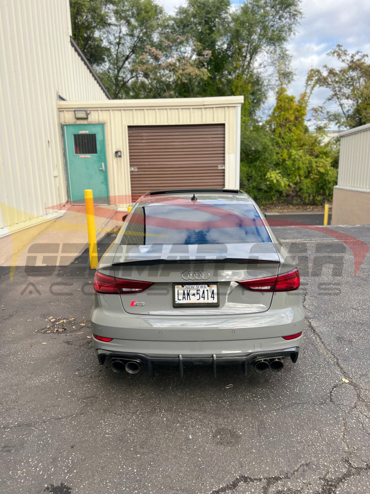 2017-2020 Audi A3/S3/Rs3 V Style Carbon Fiber Trunk Spoiler | 8V.5 Rear Spoilers