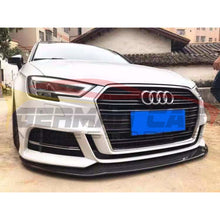 Load image into Gallery viewer, 2017-2020 Audi A3/s3 Carbon Fiber J Style Front Lip | 8V.5
